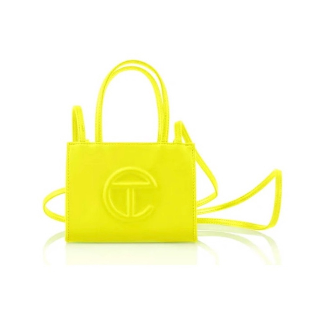 NWT Telfar Highlighter Yellow Small Shopping Bag